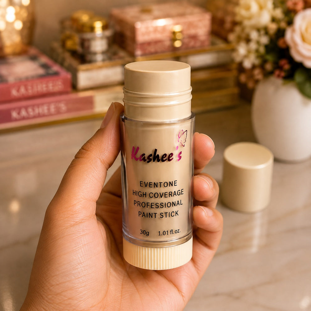 Kashee's 6 In 1 Foundation, Fixer, 12 Pcs Lip Pencil Set, Face Powder, Loose Powder And Paint Stick Deal, Pack Of 6
